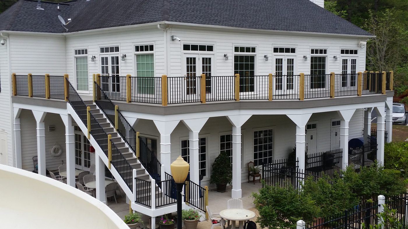Composite deck build in Georgia